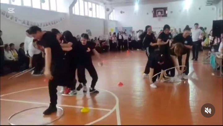 "Спорт және өнер үйлесімі" атты эстафеталық жарыс өтті.